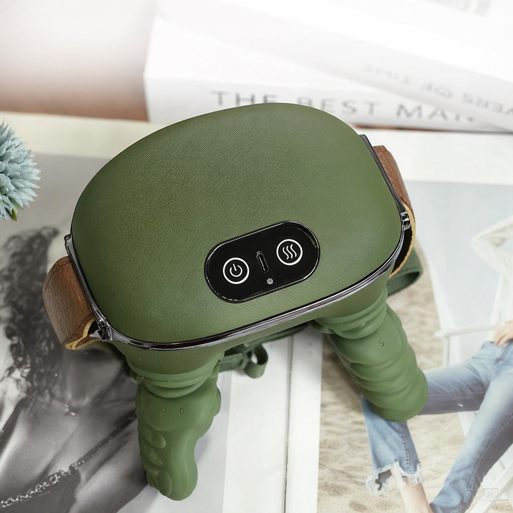 Close-up dos bot�es e controles do AliviaCervical