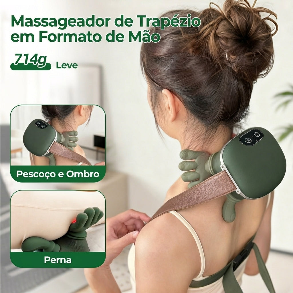 Massageador de Trapézio em Formato de Mão — 714g Leve